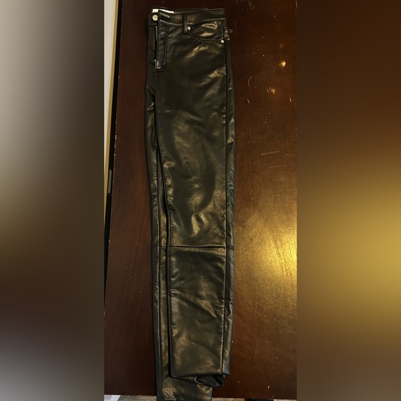 Leather high waist skinny jeans - Picture 3 of 3